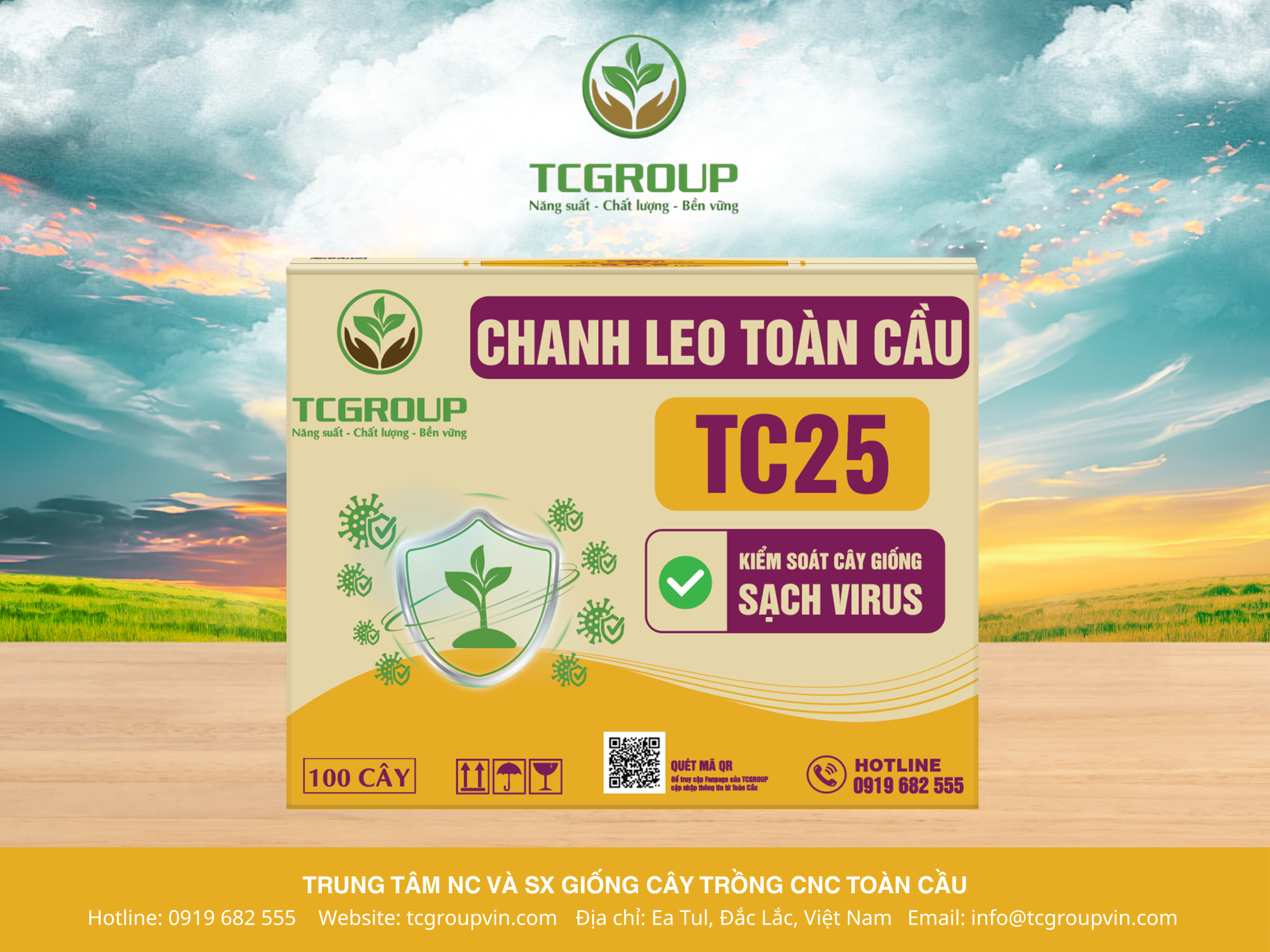 Giống chanh dây TC25 Toàn Cầu