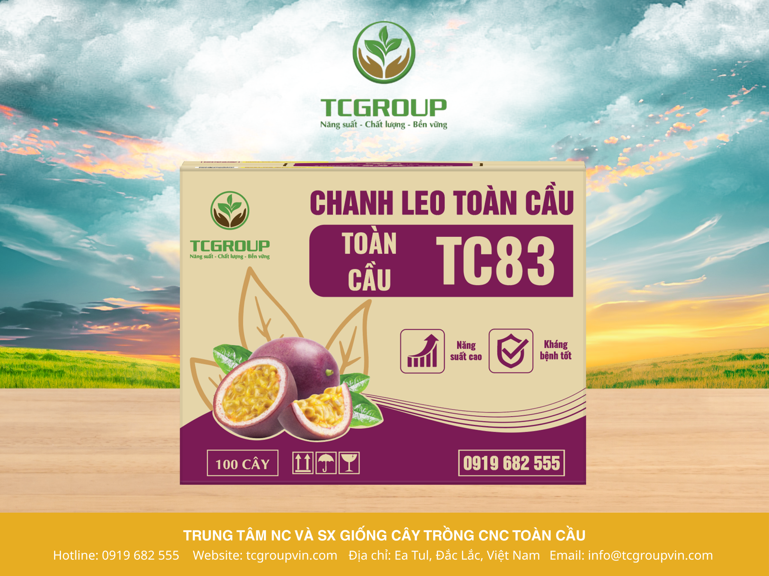 GIỐNG CHANH LEO ĐÀI NÔNG TC83