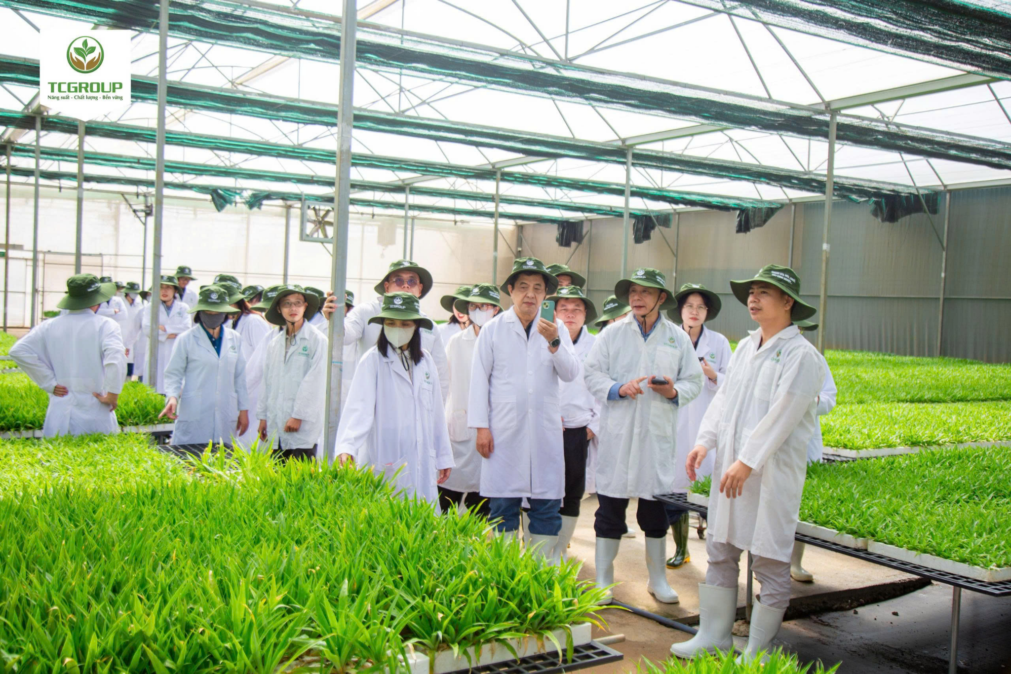 Đoàn UNIDO, VIAEP, SOFRI, WASI và Trường đại học Tây Nguyên tham quan tại TCGROUP