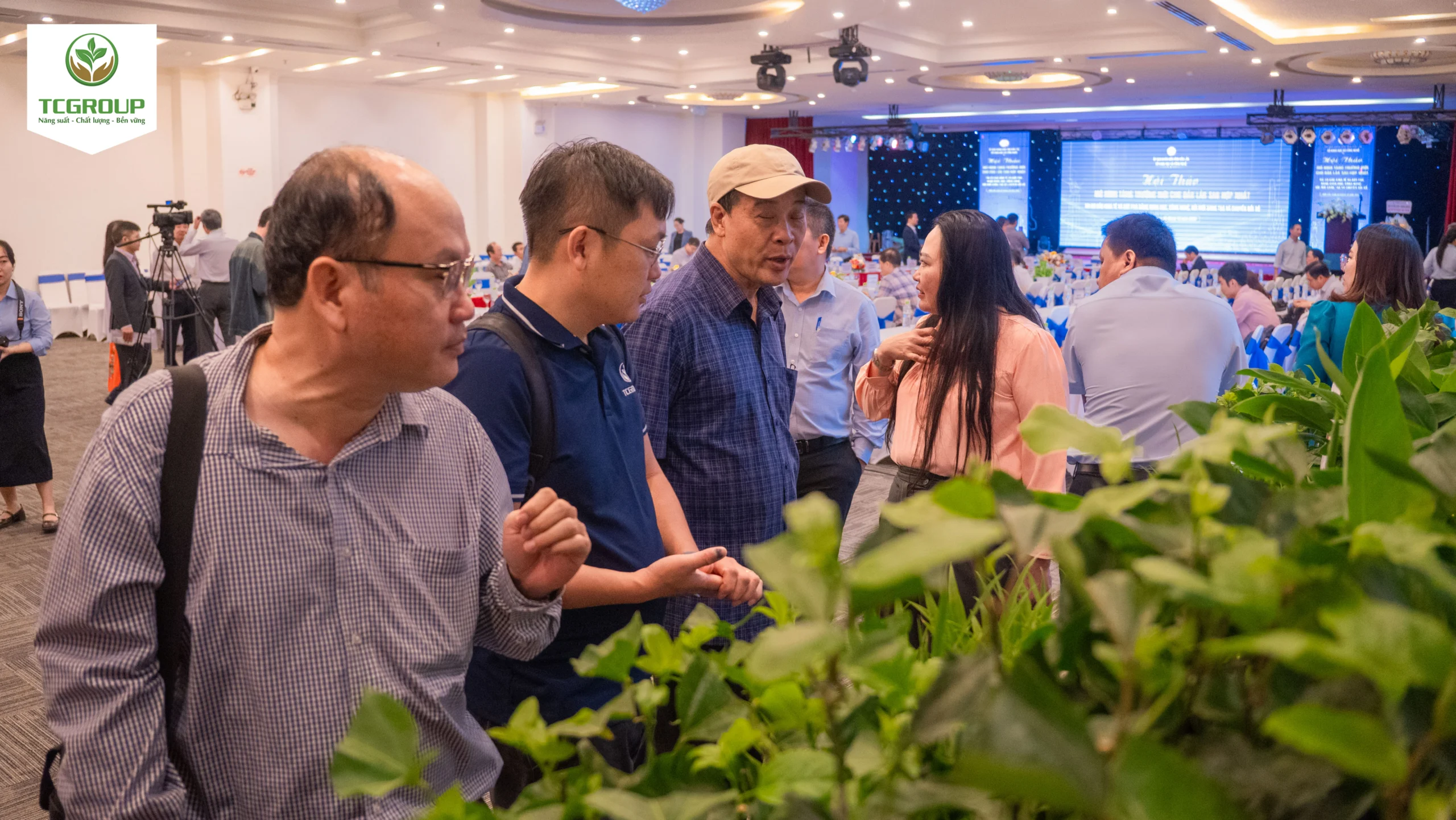 Gian hàng trưng bày của Trung tâm nghiên cứu và sản xuất giống cây trồng công nghệ cao Toàn Cầu